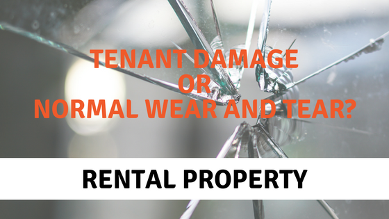 Banner: "Tenant damage or normal wear and tear"