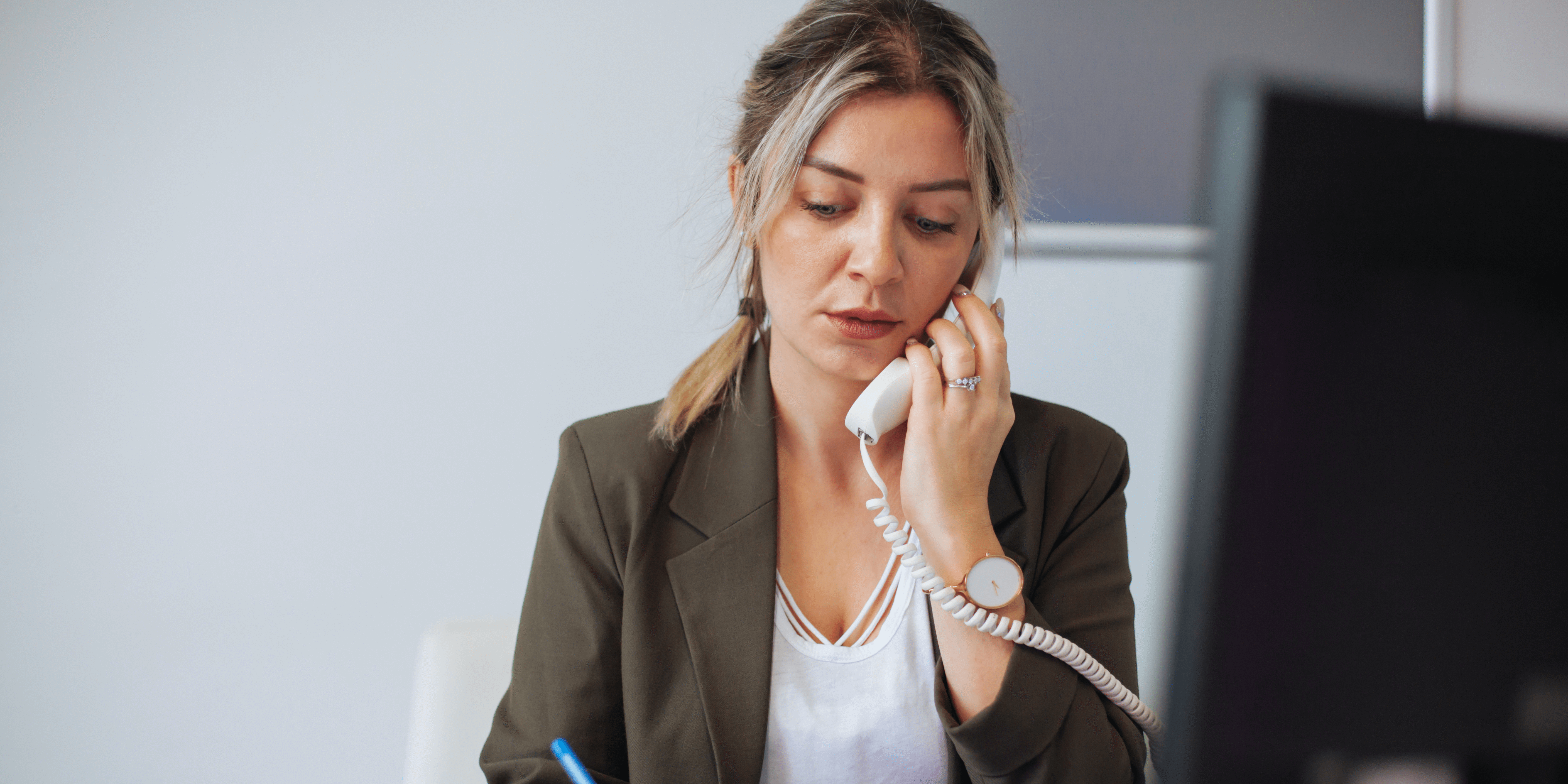 Lady on phone call