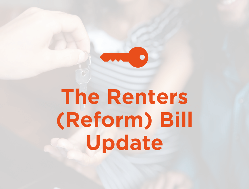 Title image with orange copy saying "The Renters (Reform) Bill Update"