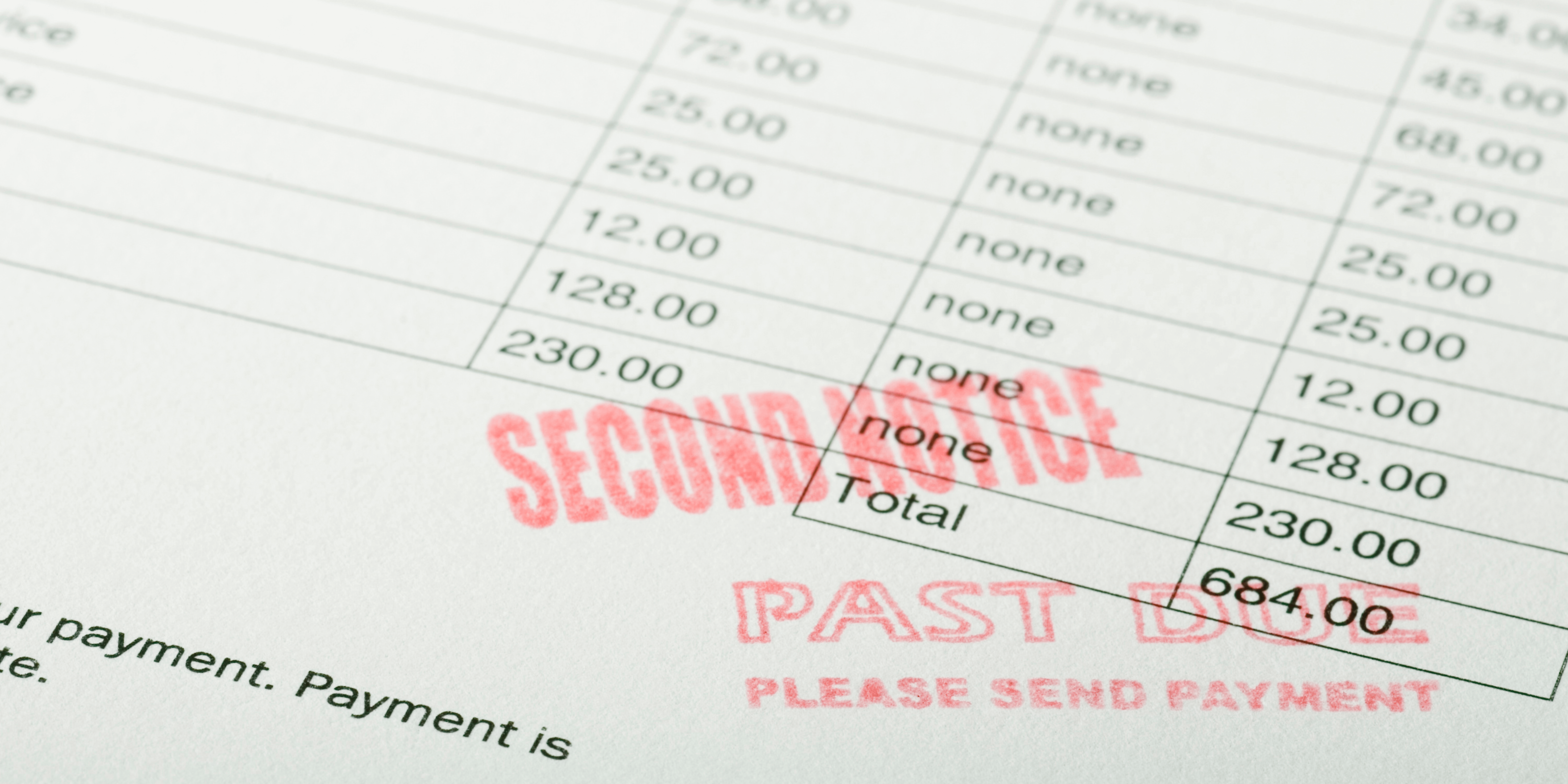 Past Due Payment Notice. 
